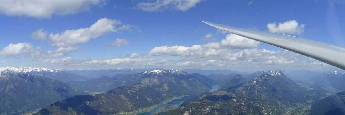 Flugwegposition um 12:24:59: Aufgenommen in der Nähe von Gemeinde Kirchbach, Österreich in 2878 Meter